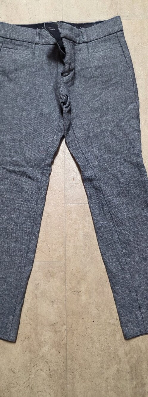 Banana Republic Women's Cropped Gray Ankle Pants